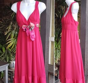 NWT $178 French Connection Pink Silk Dress Size 8